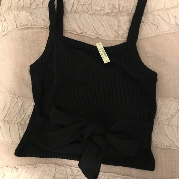 Madewell Tops - Madewell Black Crop Tank - NWT! - Size XS